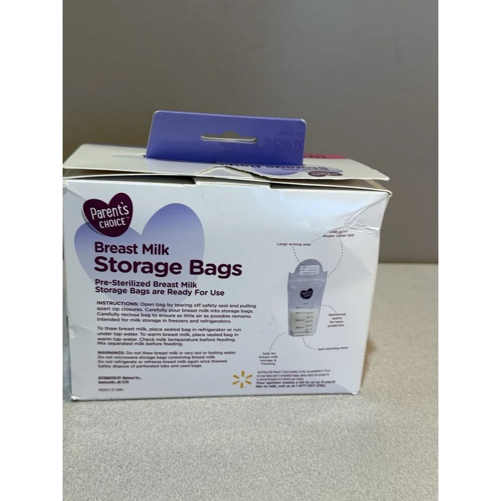 Parent's Choice 100 Count Pre-Sterilized Breast Milk Storage Bags‎